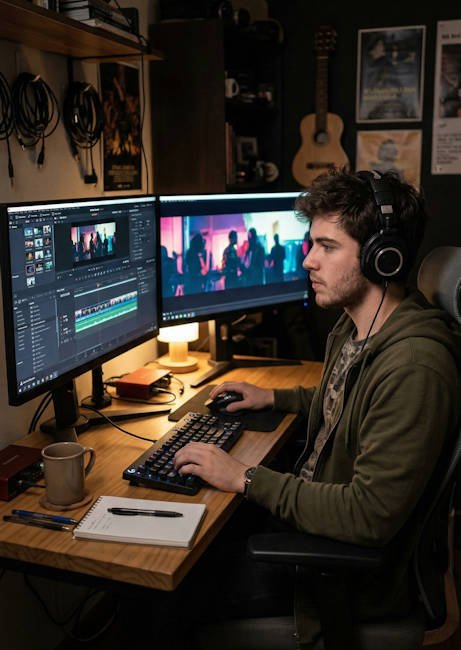 Creativo editando video